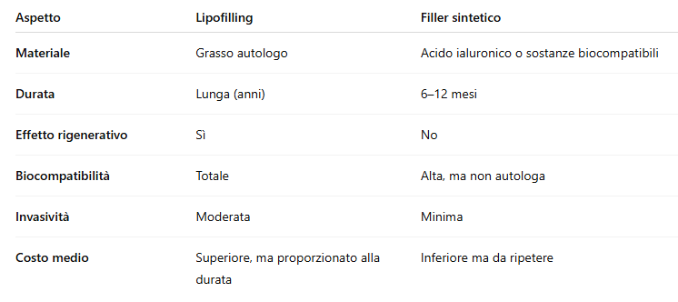 filler vs lipofilling